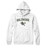 Baltimore Pickleball Hoodie-White-Allegiant Goods Co. Vintage Sports Apparel