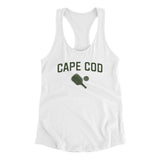 Cape Cod Pickleball Women's Racerback Tank-White-Allegiant Goods Co. Vintage Sports Apparel