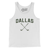 Dallas Golf Men/Unisex Tank Top-White-Allegiant Goods Co. Vintage Sports Apparel