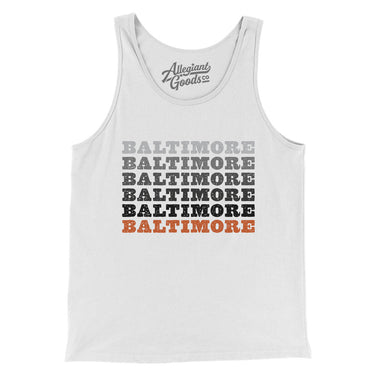 Baltimore Repeat Men/Unisex Tank Top-Allegiant Goods Co. Vintage Sports Apparel