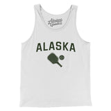 Alaska Pickleball Men/Unisex Tank Top-White-Allegiant Goods Co. Vintage Sports Apparel