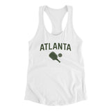 Atlanta Pickleball Women's Racerback Tank-White-Allegiant Goods Co. Vintage Sports Apparel
