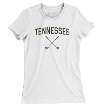 Tennessee Golf Women's T-Shirt-White-Allegiant Goods Co. Vintage Sports Apparel