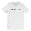 Seattle Friends Men/Unisex T-Shirt-White-Allegiant Goods Co. Vintage Sports Apparel