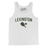 Lexington Pickleball Men/Unisex Tank Top-White-Allegiant Goods Co. Vintage Sports Apparel