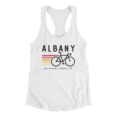Albany Cycling Women's Racerback Tank-Allegiant Goods Co. Vintage Sports Apparel