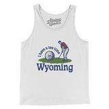 I Have A Tee Time In Wyoming Men/Unisex Tank Top-White-Allegiant Goods Co. Vintage Sports Apparel