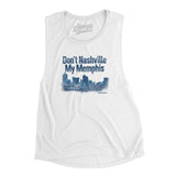 Don't Nashville My Memphis Women's Flowey Scoopneck Muscle Tank-Allegiant Goods Co. Vintage Sports Apparel