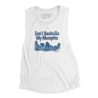 Don't Nashville My Memphis Women's Flowey Scoopneck Muscle Tank-Allegiant Goods Co. Vintage Sports Apparel