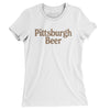 Pittsburgh Beer Women's T-Shirt-White-Allegiant Goods Co. Vintage Sports Apparel