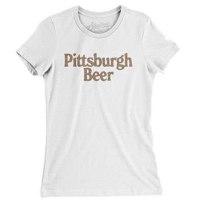 Pittsburgh Beer Women's T-Shirt-White-Allegiant Goods Co. Vintage Sports Apparel