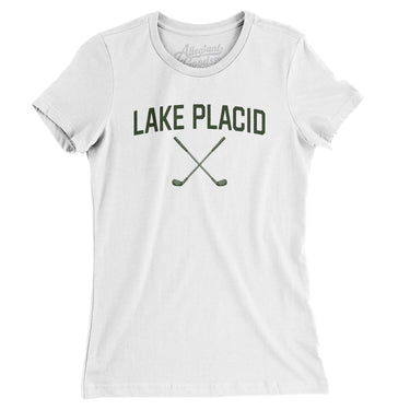 Lake Placid Golf Women's T-Shirt-White-Allegiant Goods Co. Vintage Sports Apparel
