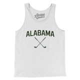 Alabama Golf Men/Unisex Tank Top-White-Allegiant Goods Co. Vintage Sports Apparel