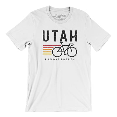 Utah Cycling Men/Unisex T-Shirt-White-Allegiant Goods Co. Vintage Sports Apparel