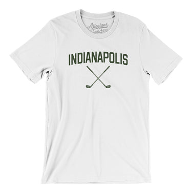 Indianapolis Golf Men/Unisex T-Shirt-White-Allegiant Goods Co. Vintage Sports Apparel