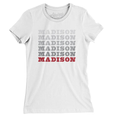 Madison Repeat Women's T-Shirt-White-Allegiant Goods Co. Vintage Sports Apparel