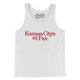 Kansas City's Number 1 Fan Men/Unisex Tank Top-White-Allegiant Goods Co. Vintage Sports Apparel