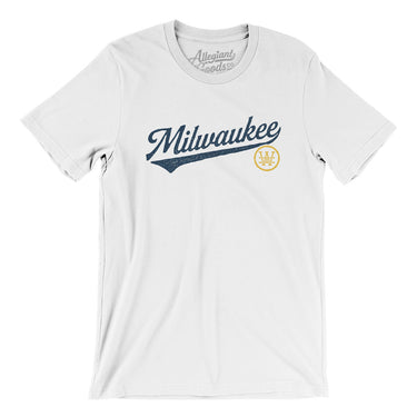 Milwaukee Vintage Script Men/Unisex T-Shirt-Allegiant Goods Co. Vintage Sports Apparel