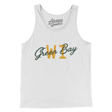 Green Bay Wi Overprinted Men/Unisex Tank Top-Allegiant Goods Co. Vintage Sports Apparel