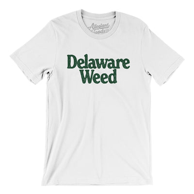 Delaware Weed Men/Unisex T-Shirt-White-Allegiant Goods Co. Vintage Sports Apparel