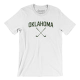 Oklahoma Golf Men/Unisex T-Shirt-White-Allegiant Goods Co. Vintage Sports Apparel