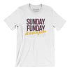 Sunday Funday Washington Men/Unisex T-Shirt-White-Allegiant Goods Co. Vintage Sports Apparel