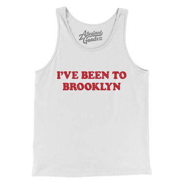I've Been To Brooklyn Men/Unisex Tank Top-White-Allegiant Goods Co. Vintage Sports Apparel
