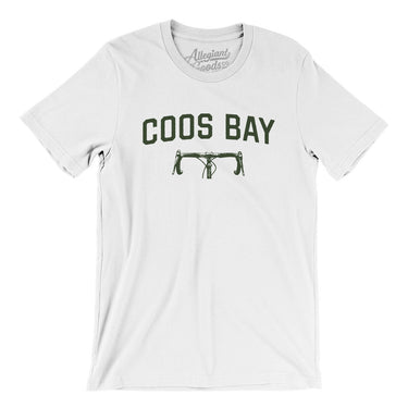 Coos Bay Cycling Men/Unisex T-Shirt-White-Allegiant Goods Co. Vintage Sports Apparel