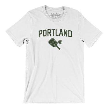 Portland Pickleball Men/Unisex T-Shirt-White-Allegiant Goods Co. Vintage Sports Apparel
