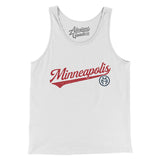 Minneapolis Vintage Script Men/Unisex Tank Top-Allegiant Goods Co. Vintage Sports Apparel