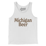 Michigan Beer Men/Unisex Tank Top-White-Allegiant Goods Co. Vintage Sports Apparel