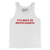I've Been To South Dakota Men/Unisex Tank Top-White-Allegiant Goods Co. Vintage Sports Apparel