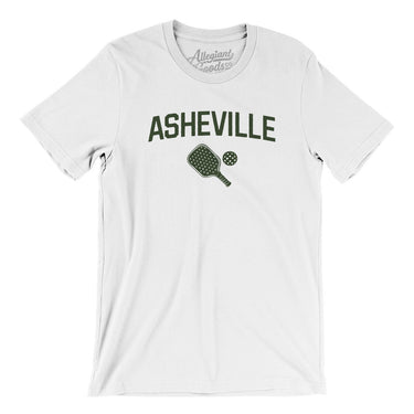 Asheville Pickleball Men/Unisex T-Shirt-White-Allegiant Goods Co. Vintage Sports Apparel