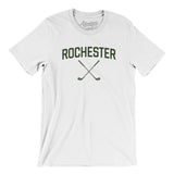 Rochester Golf Men/Unisex T-Shirt-White-Allegiant Goods Co. Vintage Sports Apparel