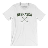 Nebraska Golf Men/Unisex T-Shirt-White-Allegiant Goods Co. Vintage Sports Apparel