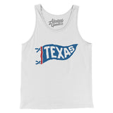 Texas Pennant Men/Unisex Tank Top-White-Allegiant Goods Co. Vintage Sports Apparel