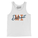 Detroit Mi Overprinted Men/Unisex Tank Top-Allegiant Goods Co. Vintage Sports Apparel