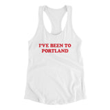 I've Been To Portland Women's Racerback Tank-Allegiant Goods Co. Vintage Sports Apparel