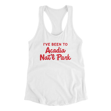 I've Been To Acadia National Park Women's Racerback Tank-Allegiant Goods Co. Vintage Sports Apparel