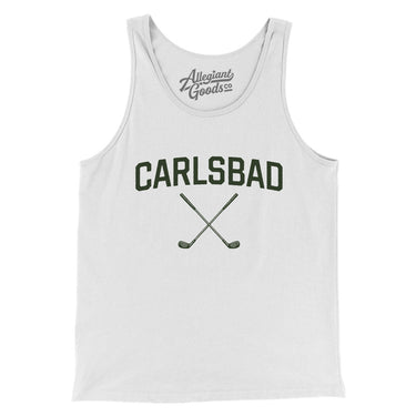 Carlsbad Golf Men/Unisex Tank Top-White-Allegiant Goods Co. Vintage Sports Apparel