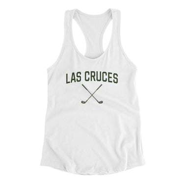 Las Cruces Golf Women's Racerback Tank-White-Allegiant Goods Co. Vintage Sports Apparel