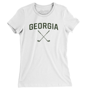 Georgia Golf Women's T-Shirt-White-Allegiant Goods Co. Vintage Sports Apparel