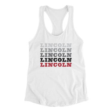 Lincoln Repeat Women's Racerback Tank-Allegiant Goods Co. Vintage Sports Apparel