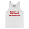 There's No Place Like Jacksonville Men/Unisex Tank Top-White-Allegiant Goods Co. Vintage Sports Apparel