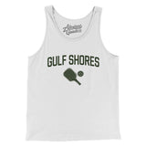 Gulf Shores Pickleball Men/Unisex Tank Top-White-Allegiant Goods Co. Vintage Sports Apparel
