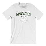 Minneapolis Golf Men/Unisex T-Shirt-White-Allegiant Goods Co. Vintage Sports Apparel