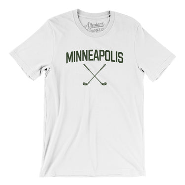 Minneapolis Golf Men/Unisex T-Shirt-White-Allegiant Goods Co. Vintage Sports Apparel