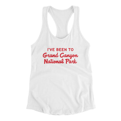 I've Been To Grand Canyon National Park Women's Racerback Tank-White-Allegiant Goods Co. Vintage Sports Apparel