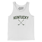 Kentucky Golf Men/Unisex Tank Top-White-Allegiant Goods Co. Vintage Sports Apparel