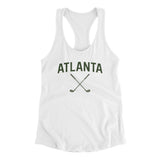 Atlanta Golf Women's Racerback Tank-White-Allegiant Goods Co. Vintage Sports Apparel